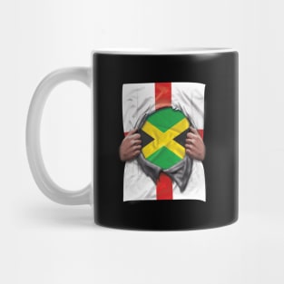 Jamaica Flag English Flag Ripped - Gift for Jamaican From Jamaica Mug